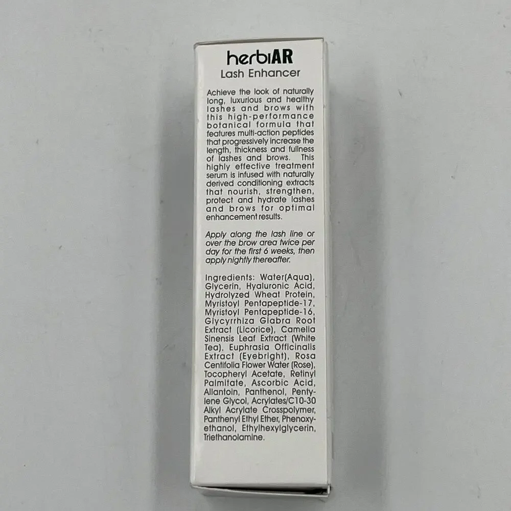 Herbiar Advanced HD Lengthening Mascara with Lash Enhancer Vegan New NEW 2 Tubes